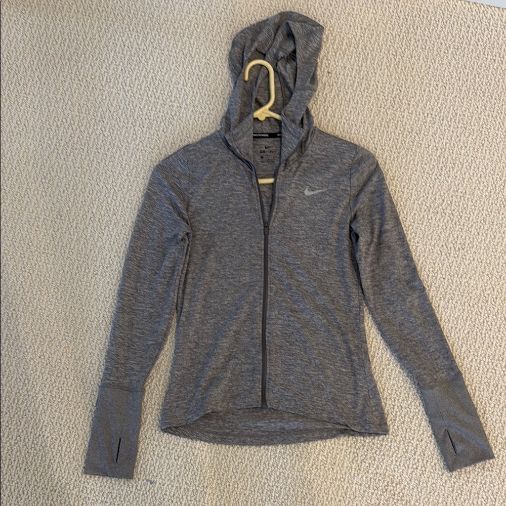 Nike Gray Zip-Up Hoodie